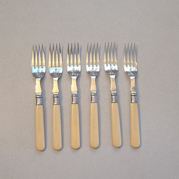 Silver Plated Fishbone Knife & Fork Set - Picture 7 of 10